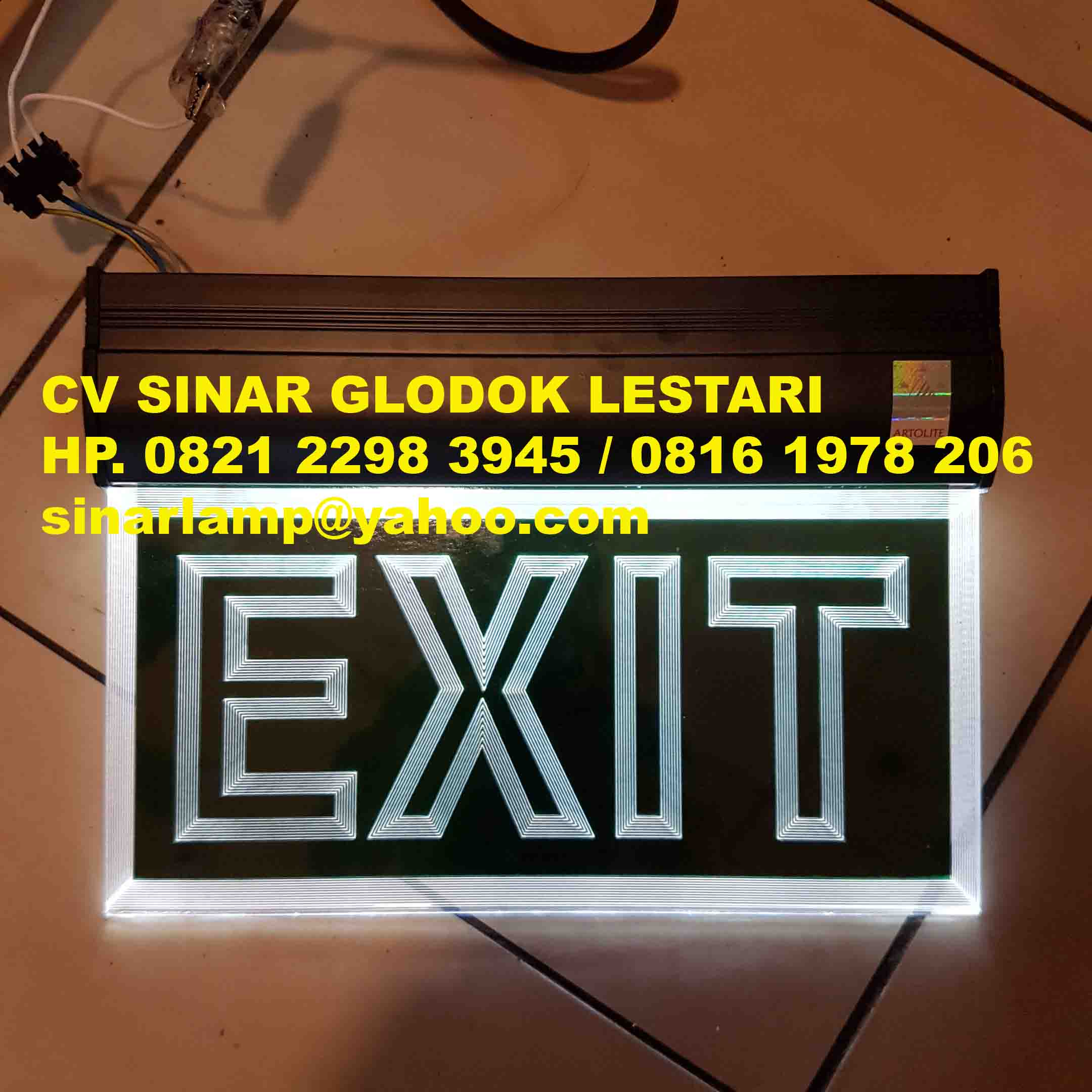 Lampu Emergency Exit LED Artolite